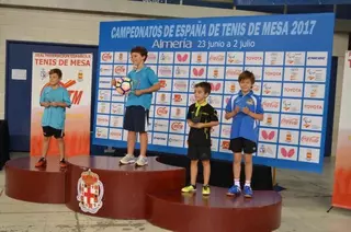 El boadillano Miguel Zaballos, de ocho años, se proclama Campeón de España de Tenis de Mesa
