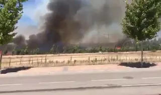 Sofocado un espectacular incendio en Boadilla