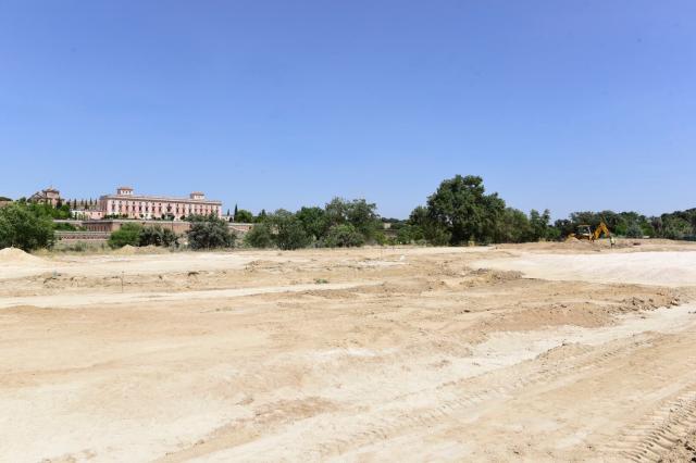 Las obras del Parque del Mirador del Nacedero avanzan a buen ritmo y a finales de octubre se podrá iniciar la plantación
