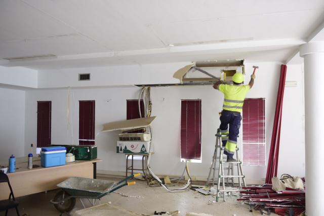 Obras de adecuación en el edificio de Asuntos Sociales de la calle Arco de Boadilla para ubicar allí el Banco de Alimentos