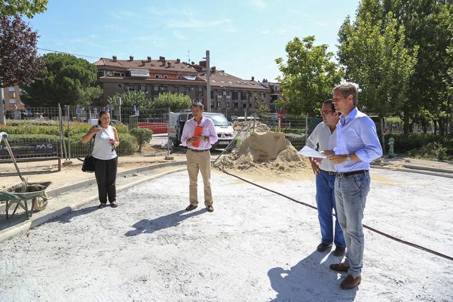Obras de remodelación y mejora de los parques Boadilla Centro y Jorge Manrique