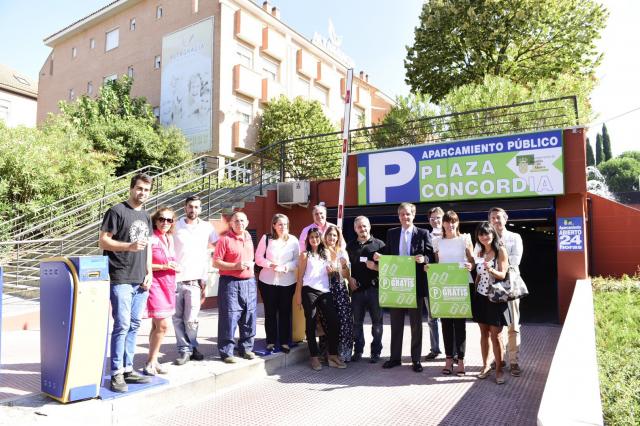 El aparcamiento de la plaza de la Concordia ofrecerá una hora gratis para hacer compras y gestiones