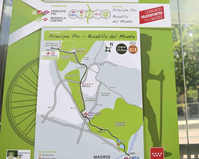 La Comunidad de Madrid presenta la nueva “Ruta Verde” Príncipe Pío - Boadilla del Monte