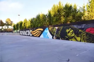 El skate park de Boadilla estrena un mural en honor a Ignacio Echeverría