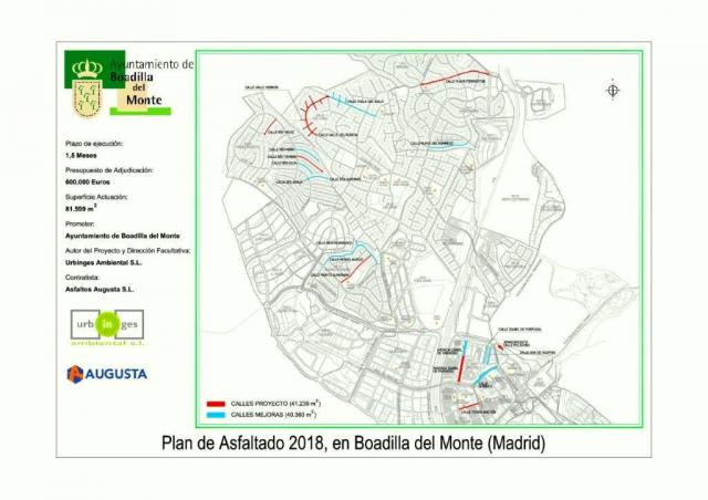 La Operación Asfalto 2018 cubrirá casi 82.000 metros cuadrados de calles con una inversión de 600.000 euros 
