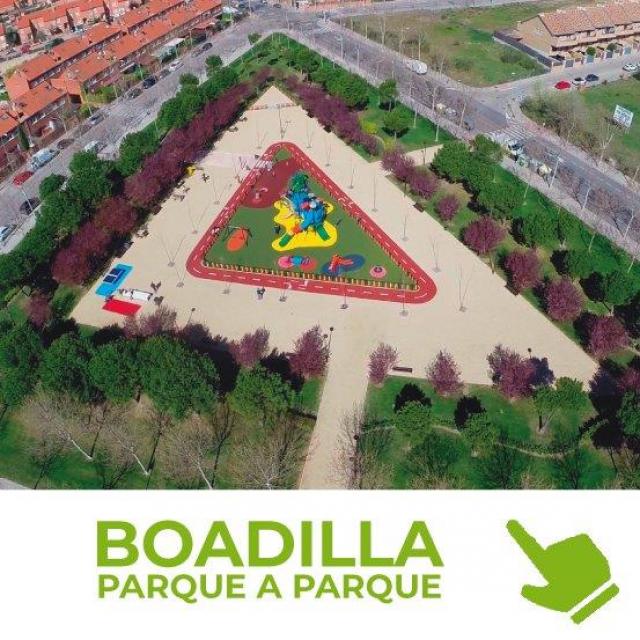 Boadilla edita una guía con información de los 59 parques que tiene el municipio