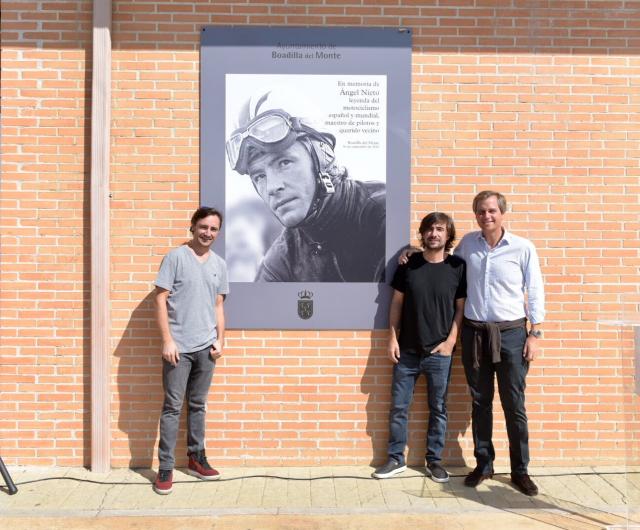 Inaugurada la remodelación del Complejo Deportivo Ángel Nieto con la presencia de los hijos del piloto