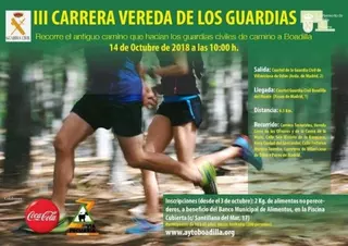 Ayuntamiento y Guardia Civil organizan una nueva edición de la carrera solidaria Vereda de los Guardias