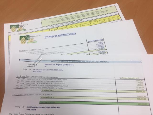 El Presupuesto Municipal para 2019 crece un 5,2% aumentando los gastos sociales y de mantenimiento de la ciudad