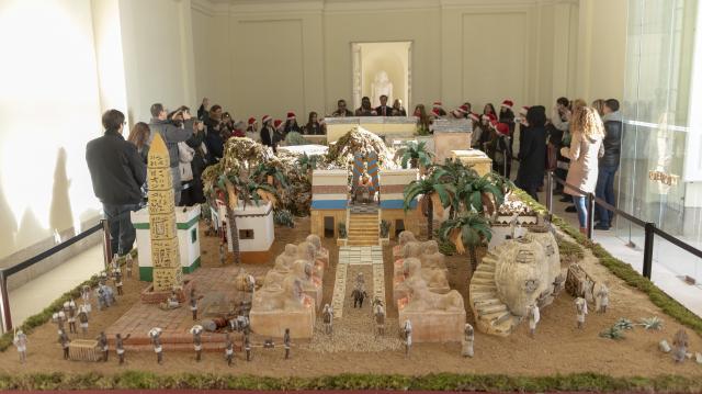 Inaugurado en el palacio del Infante D. Luis el gran Belén, que estará instalado durante todas las navidades