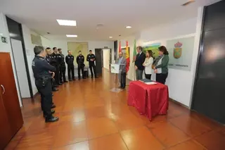 Los ocho nuevos agentes que superaron el proceso selectivo se incorporarán a la Policía Local cuando finalicen su periodo de formación