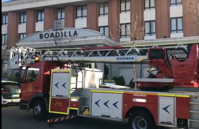 Incendio en un hotel de Boadilla