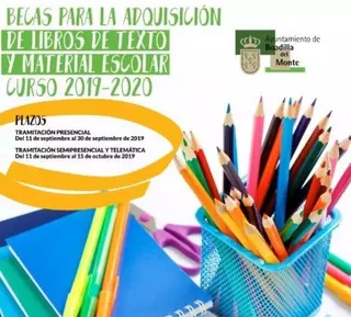 Abierto el plazo de solicitud de becas para la adquisición de libros de texto y material escolar didáctico