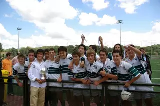 El equipo cadete de rugby de Boadilla, campeón de la Copa Madrid