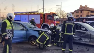 Una mujer herida en un accidente de tráfico en Boadilla