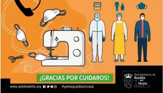 Boadilla pone en marcha un servicio de apoyo a los voluntarios que están fabricando material de protección