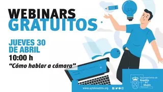 El Ayuntamiento organiza el webinar “Cómo hablar a cámara” dirigido a emprendedores y profesionales