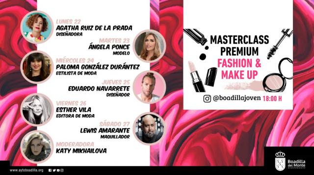 Boadilla organiza un ciclo online con profesionales de moda, maquillaje, pasarela y editoriales para conocer mejor el trabajo del sector