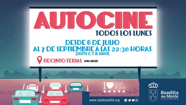 Boadilla instalará un Autocine de verano en el recinto ferial a partir del próximo lunes