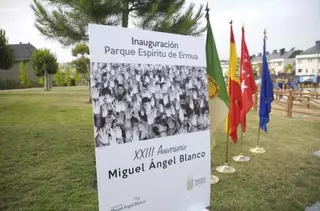 Inaugurado el parque Espíritu de Ermua en el XXIII aniversario del asesinato de Miguel Ángel Blanco