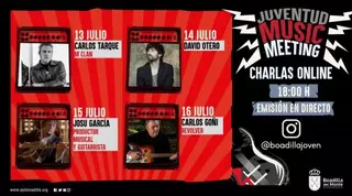 Ciclo de charlas online en Boadilla con conocidos artistas y productores musicales