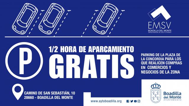 Los comercios del casco dispondrán de tiques de media hora de parking gratuito para sus clientes