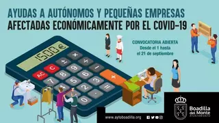 Boadilla destina tres millones de euros a ayudas para pequeñas empresas y autónomos afectados económicamente por el COVID-19