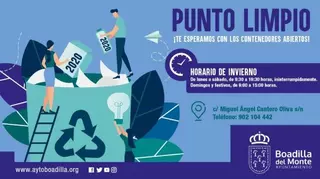 El Ayuntamiento solicita a los vecinos que utilicen el Punto Limpio para la gestión de los residuos durante la Navidad