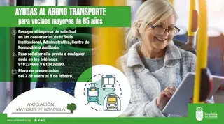 Se amplía el plazo de solicitud de la ayuda económica al abono transporte para mayores de 65 años 
