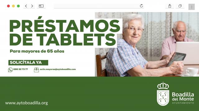 El Ayuntamiento pone en marcha un servicio de préstamo de tablets para mayores de 65 años
