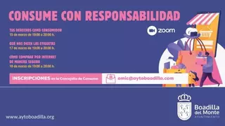 Conferencias en Boadilla sobre los derechos de los consumidores y el consumo responsable