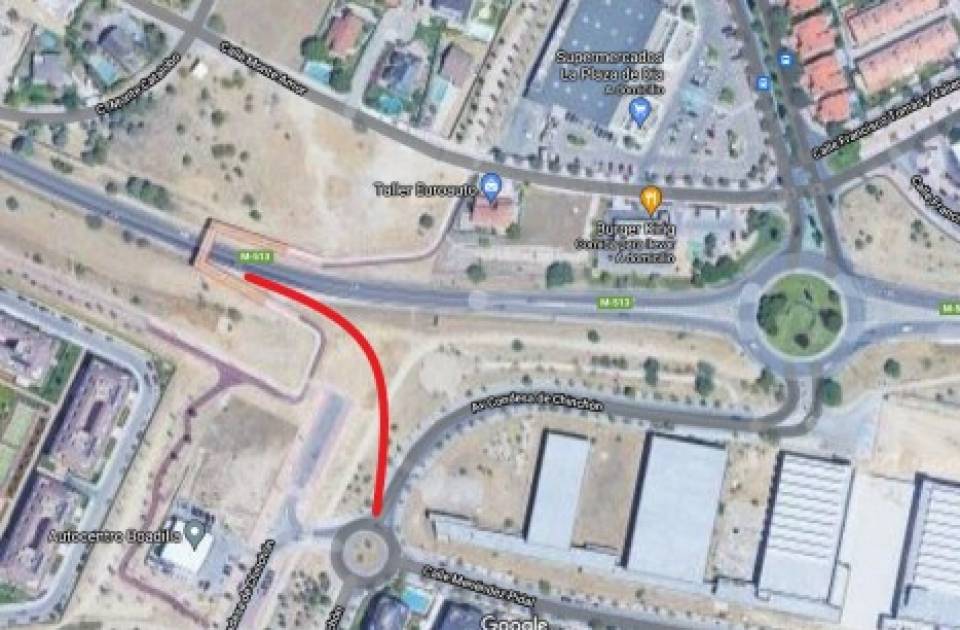 Vox solicita una salida directa desde la M-513 a la Avenida Condesa de Chinchón