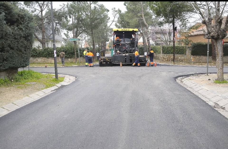 Finaliza la primera fase del Plan de Asfaltado, desarrollada en las urbanizaciones históricas de Boadilla