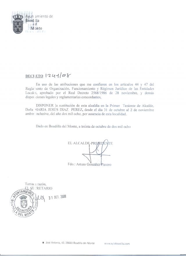 Ayto: Comunicado en respuesta a Ángel Galindo