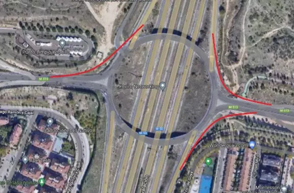 Aprobada la propuesta de Vox Boadilla para la construcción de tres nuevos accesos en la rotonda de la M-50