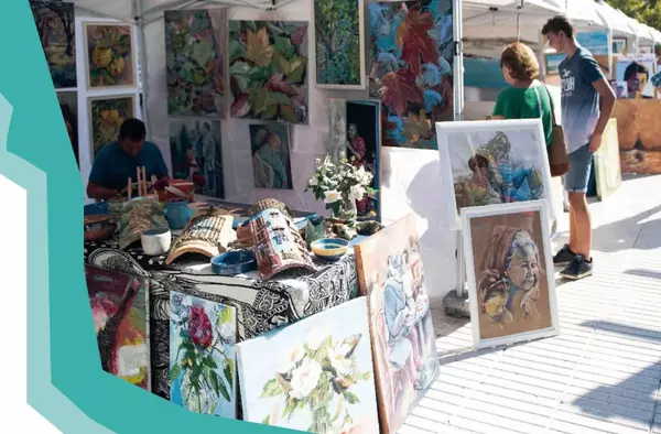 El talento local sale a la calle en la X Feria del Arte de Boadilla