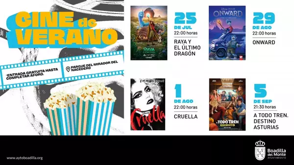 Cine de Verano al aire libre gratuito, en el Parque Mirador del Nacedero