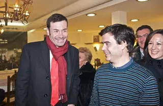 Tomás Gómez celebra la tradicional  cena de Navidad con los militantes y simpatizantes socialistas de Boadilla.
