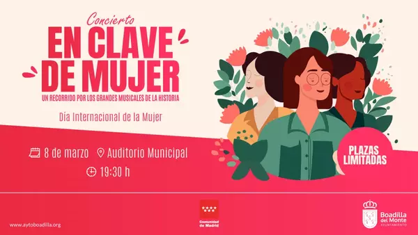 Boadilla conmemorará el Día de la Mujer con un concierto sobre personajes femeninos en los musicales