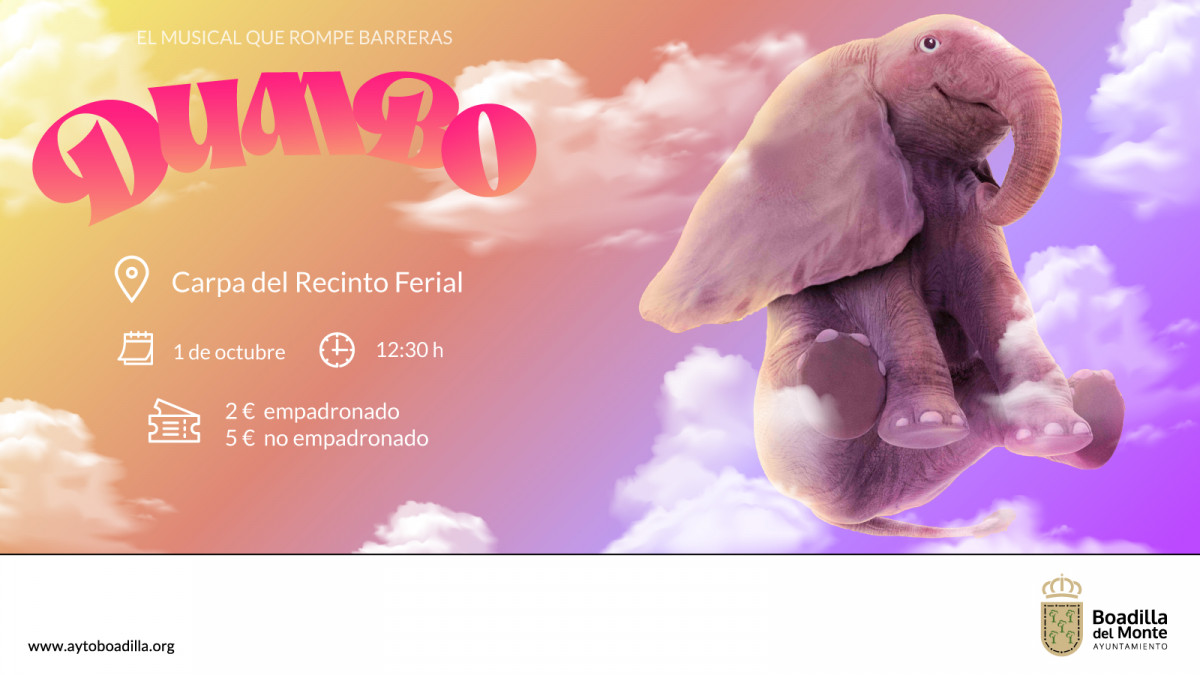 A la venta las entradas para Dumbo, el musical que rompe barreras, el próximo 1 de octubre