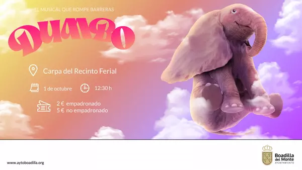 A la venta las entradas para Dumbo, el musical que rompe barreras, el próximo 1 de octubre
