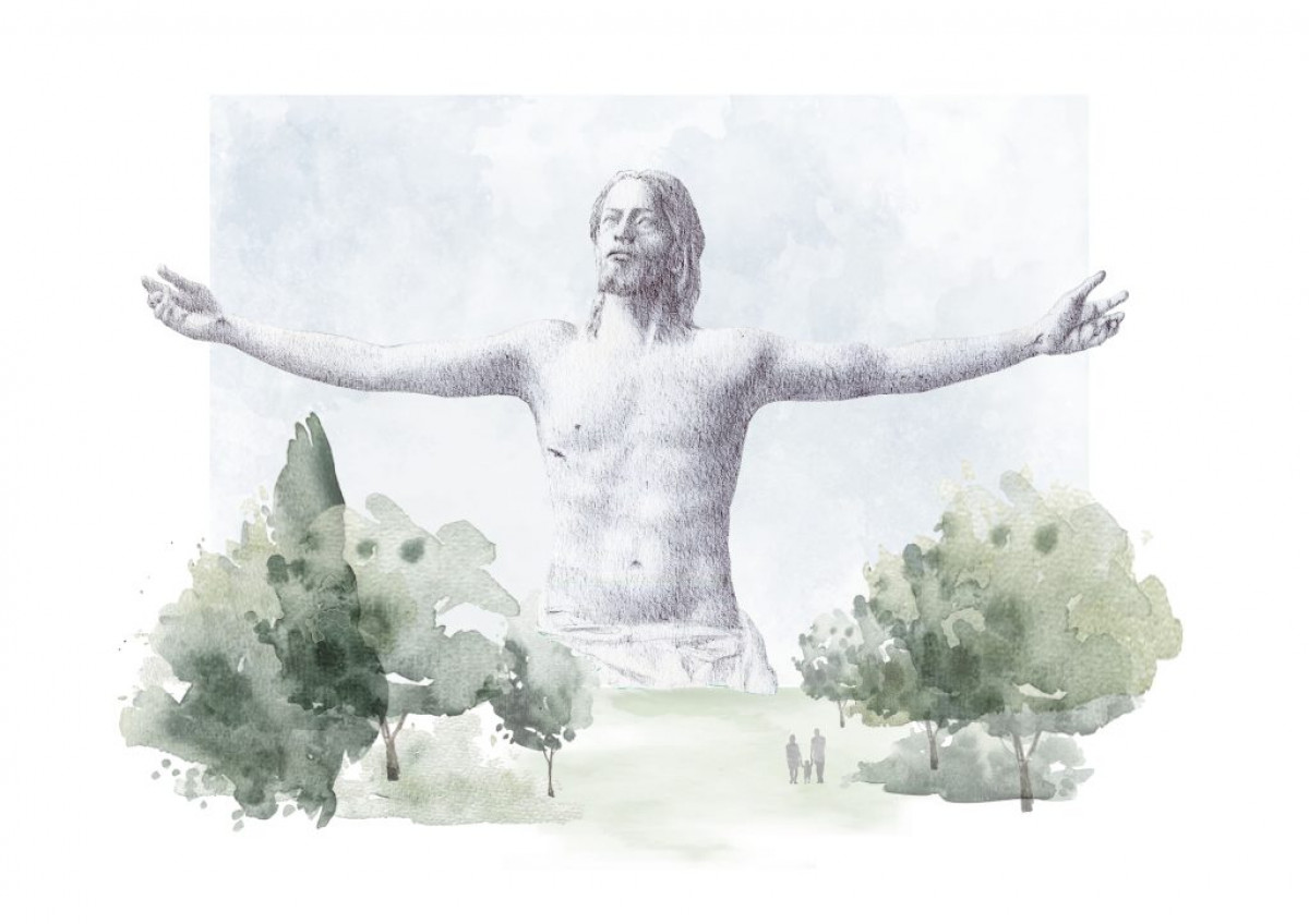 Boadilla colocará un Cristo de 25 metros de altura entre la Ciudad Financiera y la M-50
