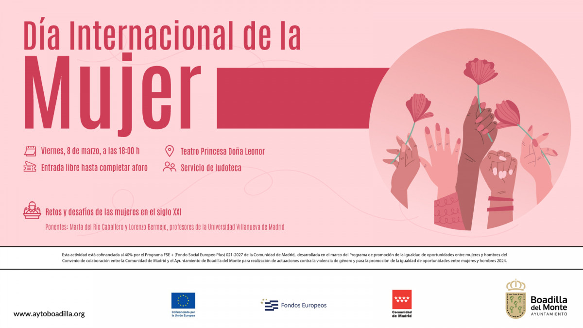 Una conferencia sobre los retos de las mujeres en el siglo XXI conmemorará el Día Internacional de la Mujer