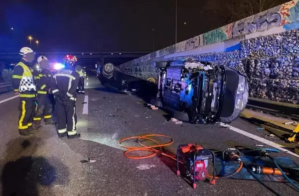 Un muerto y dos heridos graves en una accidente de tráfico en la M501 entre Boadilla y Villaviciosa de Odón