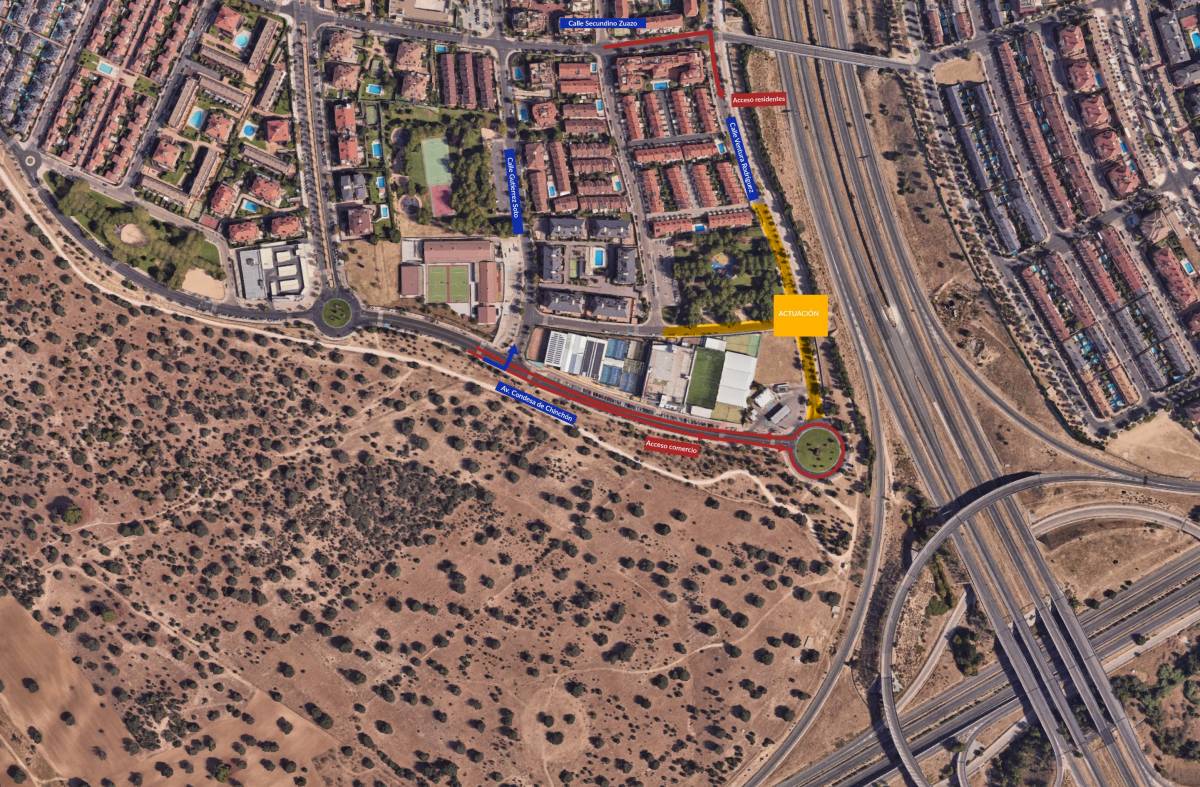 Desde hoy queda cortada la calle Ventura Rodríguez de Boadilla: duración y desvíos habilitados