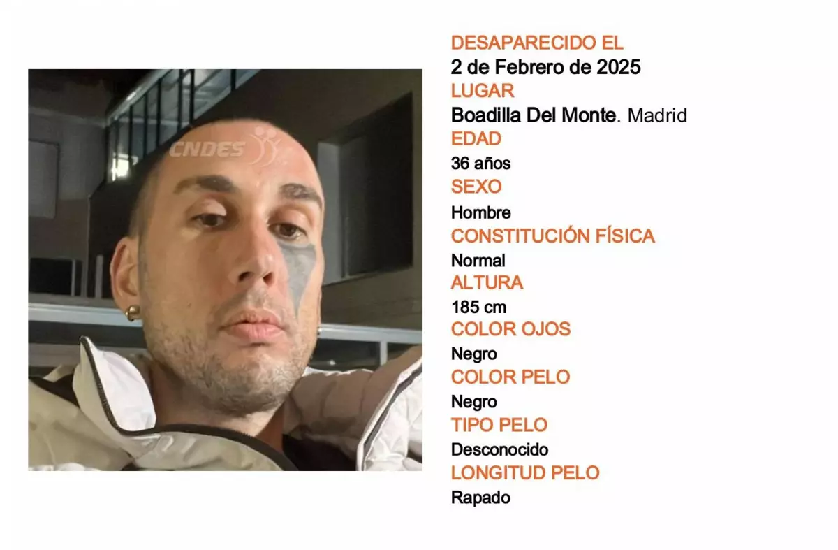Se busca a un hombre de 36 años desaparecido en Boadilla