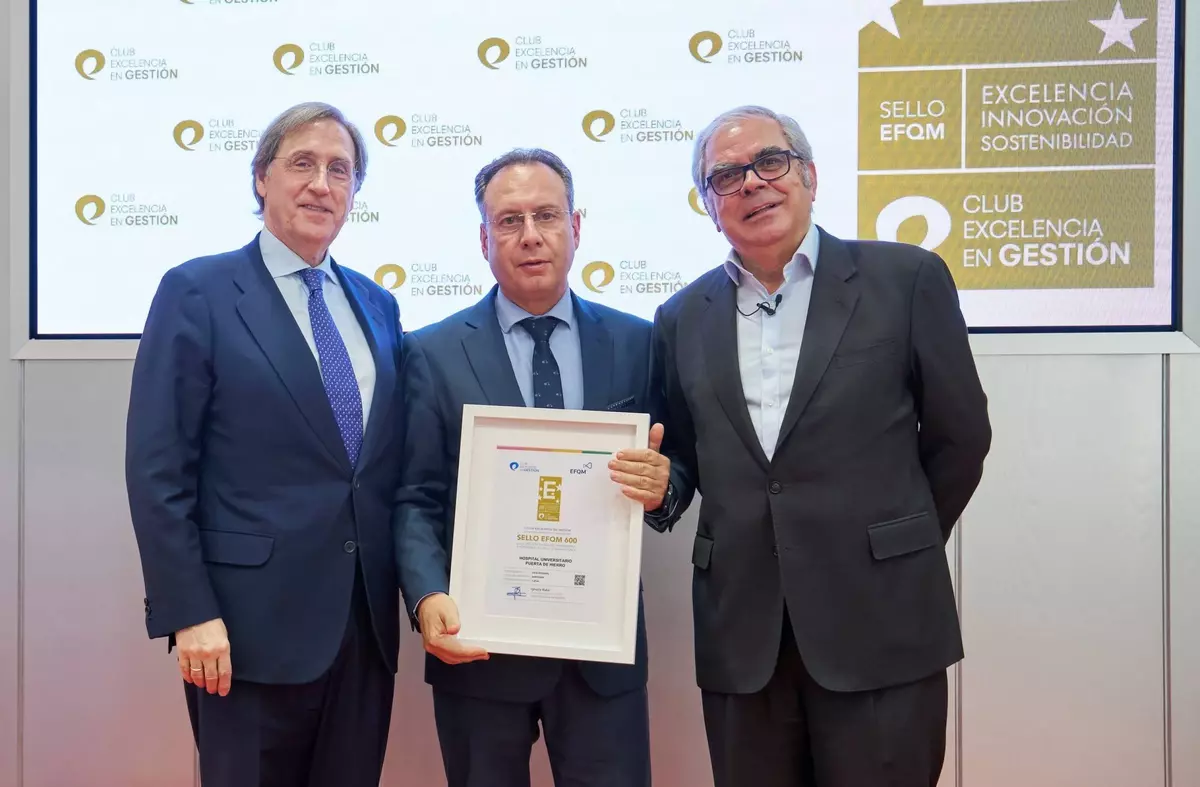 El Hospital Puerta de Hierro revalida el sello de calidad EFQM 600+ por su gestión excelente, innovadora y sostenible