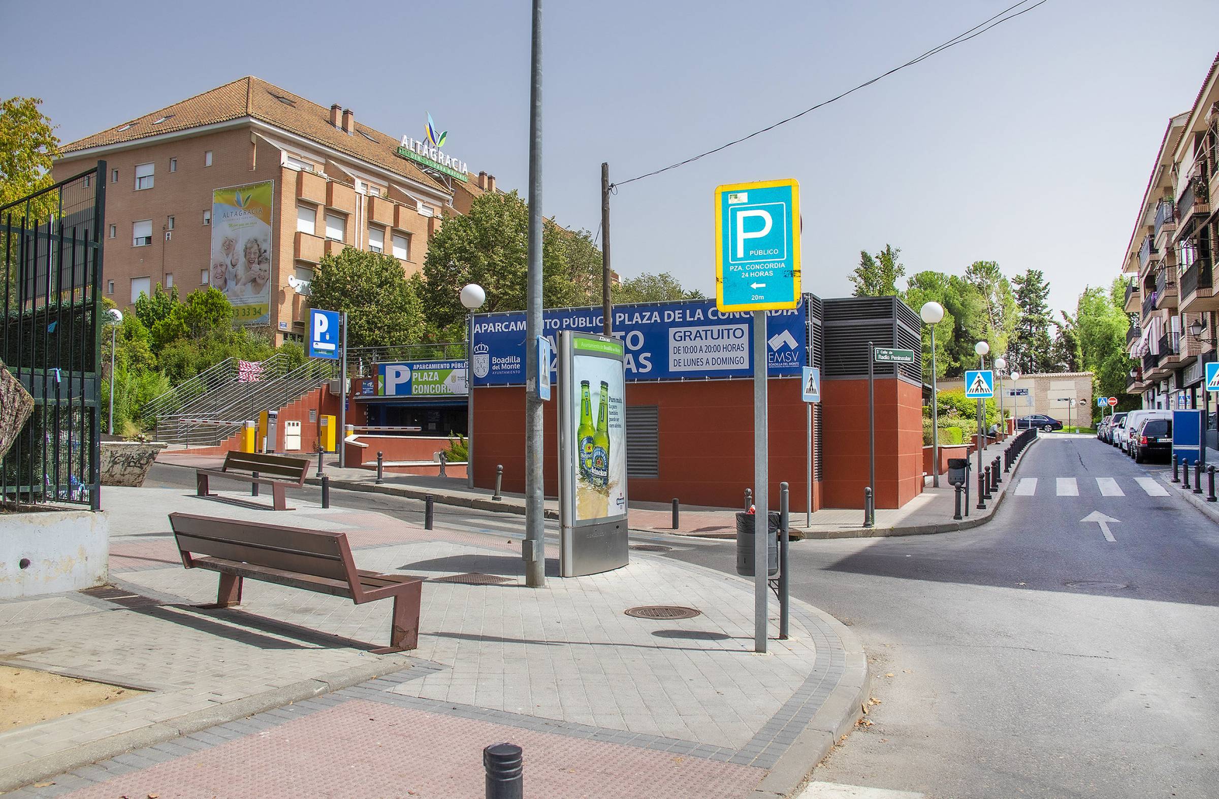 Los ingresos del aparcamiento Plaza de la Concordia de Boadilla crecen casi un 31% a pesar de sus horas de gratuidad