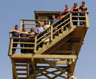 El Alcalde inaugura una nueva torreta de prevención contra incendios situada en el Monte Norte
