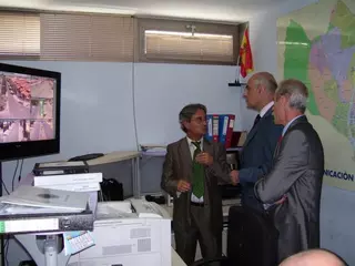 El director general de Seguridad e Interior visita las dependencias policiales de Boadilla